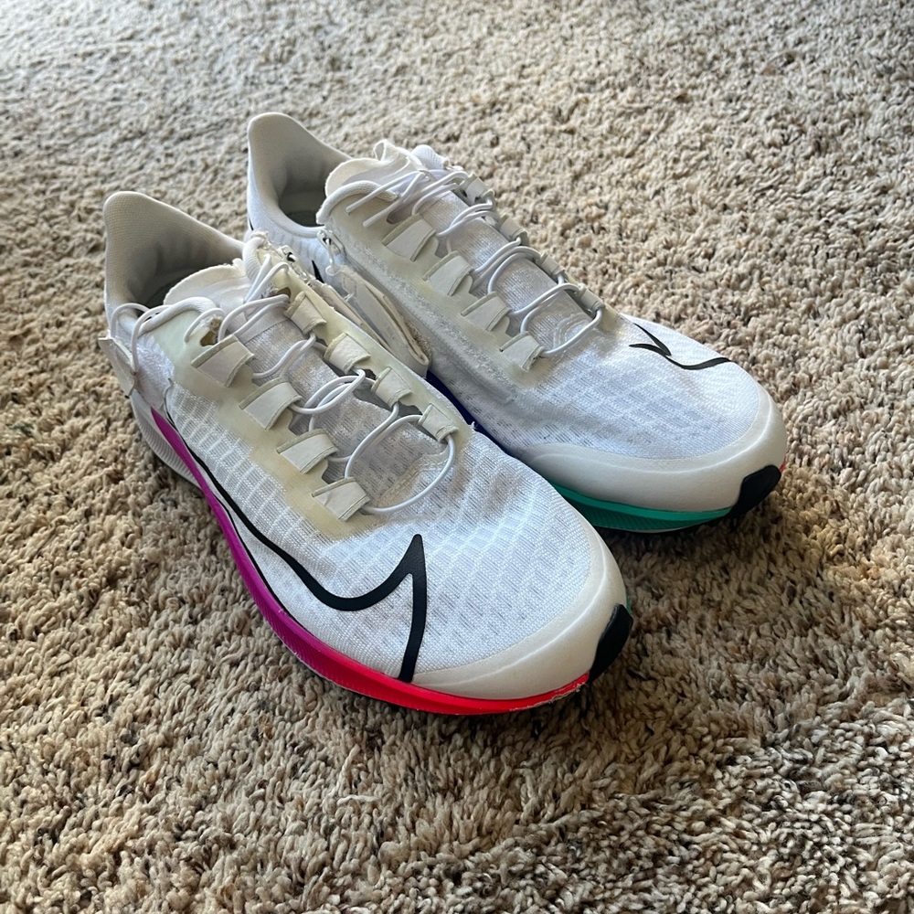 Nike Women's White and Multicolor Athletic Shoes